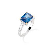 Anello Amen Donna Cocktail in Argento Zirconia RCK1REBBLZ-16 - RCK1REBBLZ-16